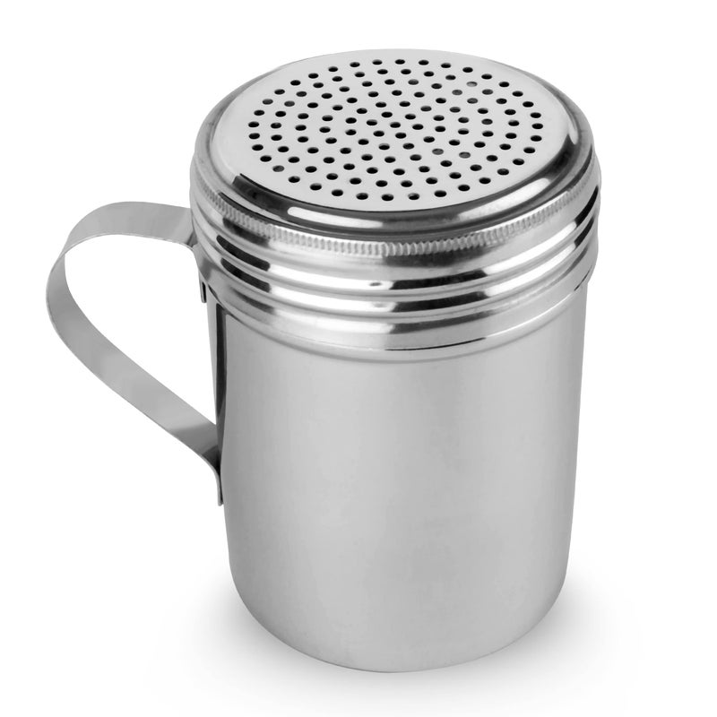 EHOMEA2Z Stainless Steel Dredge Shaker Ideal For Salt, Spice, Sugar, Flour (1, 10 oz) - Image 1